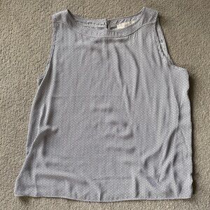 Loft Women's Sleeveless Top - Black and White